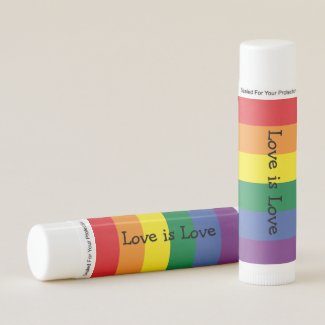 Gay Pride Rainbow Themed Personalized Lip Balm