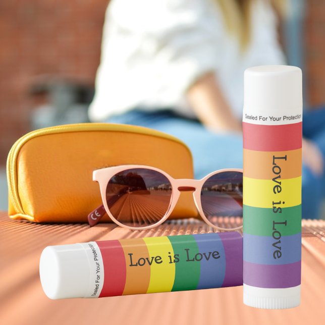 Gay Pride Rainbow Themed Personalized Lip Balm (Creator Uploaded)