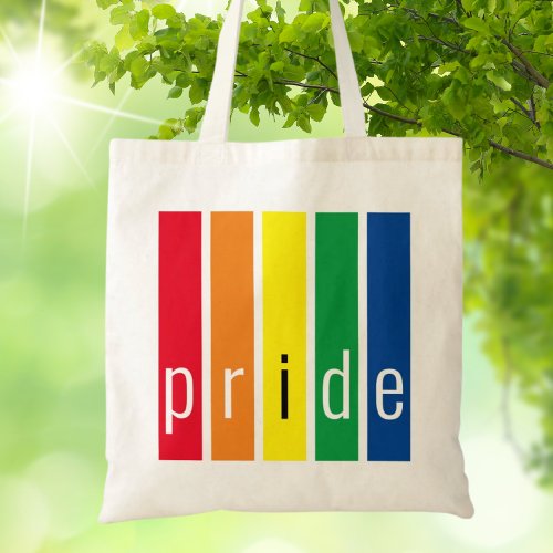Gay Pride Rainbow Tote Bag