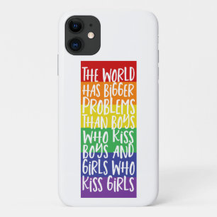 Gay Pride Rainbow World Has Bigger Problems iPhone 11 Case