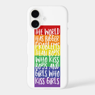 Gay Pride Rainbow World Has Bigger Problems iPhone 17 Case