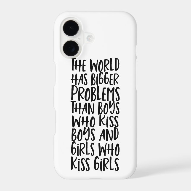 Gay Pride Rainbow World Has Bigger Problems Iphone Case (Back)