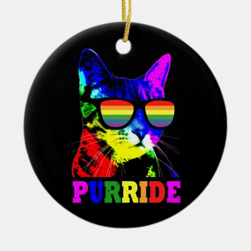 Gay Pride s for Women Men LGBT Daddy Cat Gift Ceramic Ornament