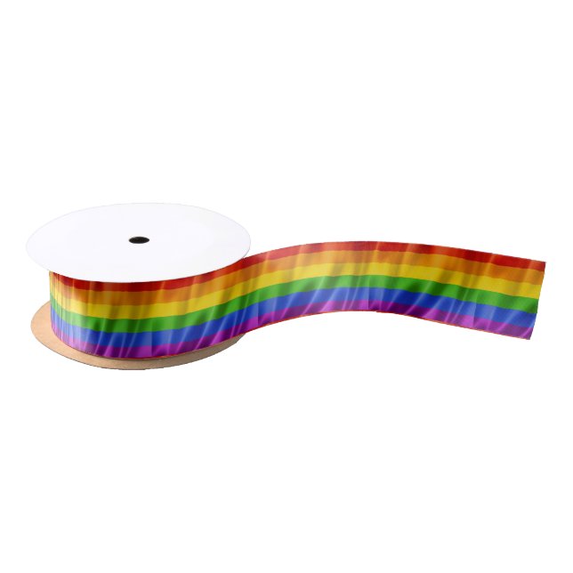 Gay Pride Satin Ribbon (Spool)