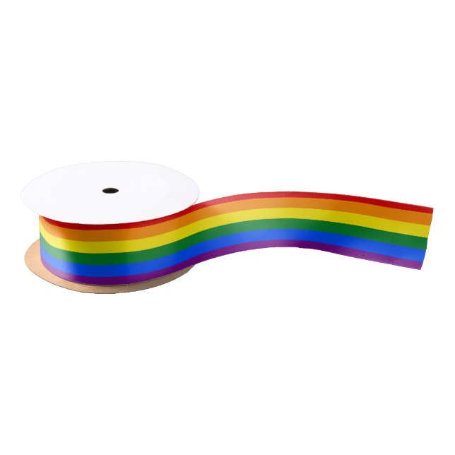 Gay Pride Satin Ribbon (Spool)