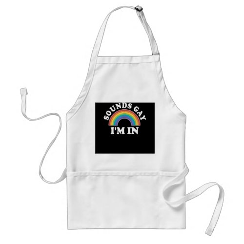 Gay Pride Shirts Men Women LGBT Rainbow Sounds Gay Adult Apron