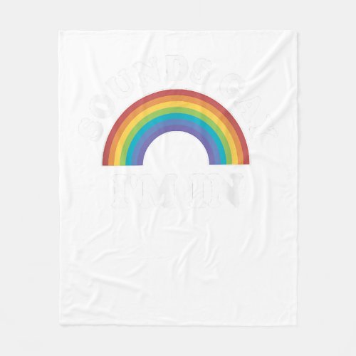 Gay Pride Shirts Men Women LGBT Rainbow Sounds Gay Fleece Blanket