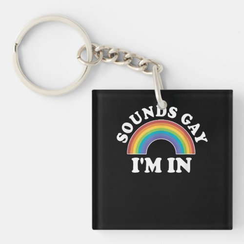 Gay Pride Shirts Men Women LGBT Rainbow Sounds Gay Keychain