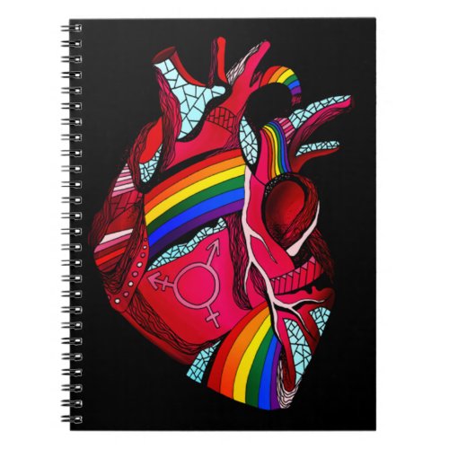 Gay Pride Shirts Men Women LGBT Rainbow Sounds Gay Notebook