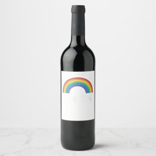 Gay Pride Shirts Men Women LGBT Rainbow Sounds Gay Wine Label