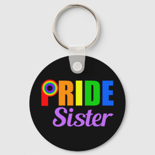 Gay Pride Sister Keychain