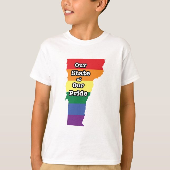 Gay Pride State | Vermont T-Shirt (Front)