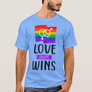 Gay Pride Statement Love Wins LGBT Saying Love T-Shirt