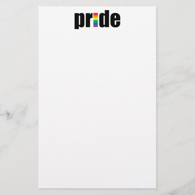 Gay Pride Stationery (Front)