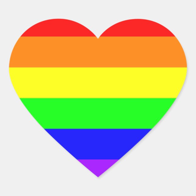 Gay Pride Sticker (Pure Color) (Front)