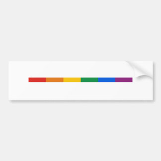 Gay Pride Stripe Bumper Sticker