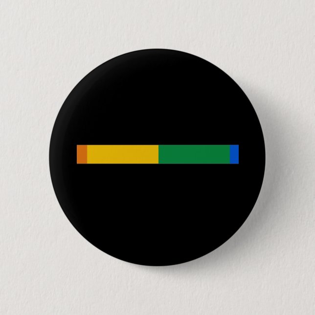 Gay Pride Stripe Button (Front)