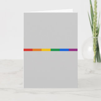 Gay Pride Stripe Card