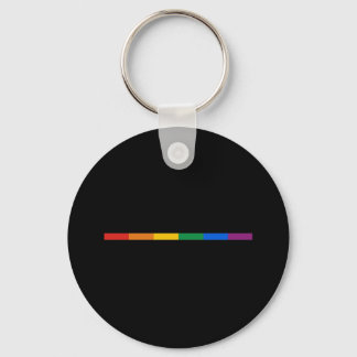 Gay Pride Stripe Keychain