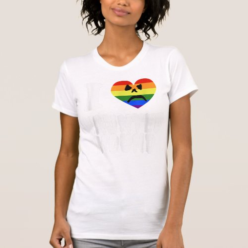 Gay Pride Support Love Rainbow Flag LGBTQ Flag L T_Shirt