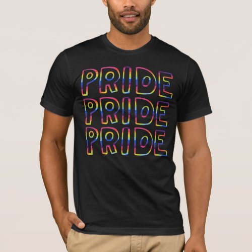 GAY PRIDE Sweet Rainbow Handlettering   T_Shirt