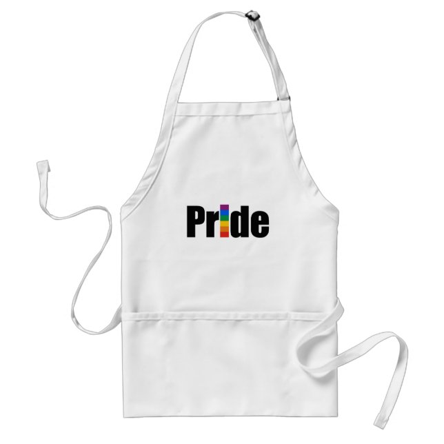 Gay Pride T-shirt Adult Apron (Front)