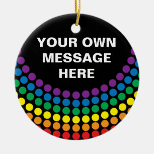 Gay Pride T-shirt Ceramic Ornament