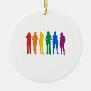 Gay Pride T-shirt Ceramic Ornament