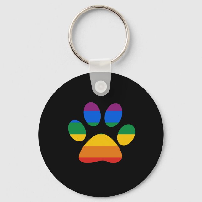 Gay Pride T-shirt Keychain (Front)