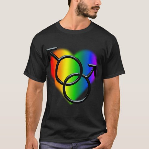 Gay Pride T_Shirt Mens Same_Sex Love Shirt