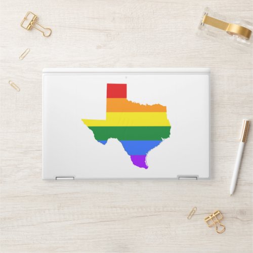Gay Pride  Texas Rainbow HP Laptop Skin