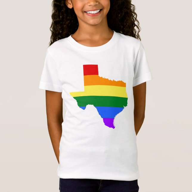 Gay Pride | Texas Rainbow T-Shirt (Front)