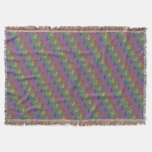 Gay Pride Throw Blanket Rainbow Love Decor