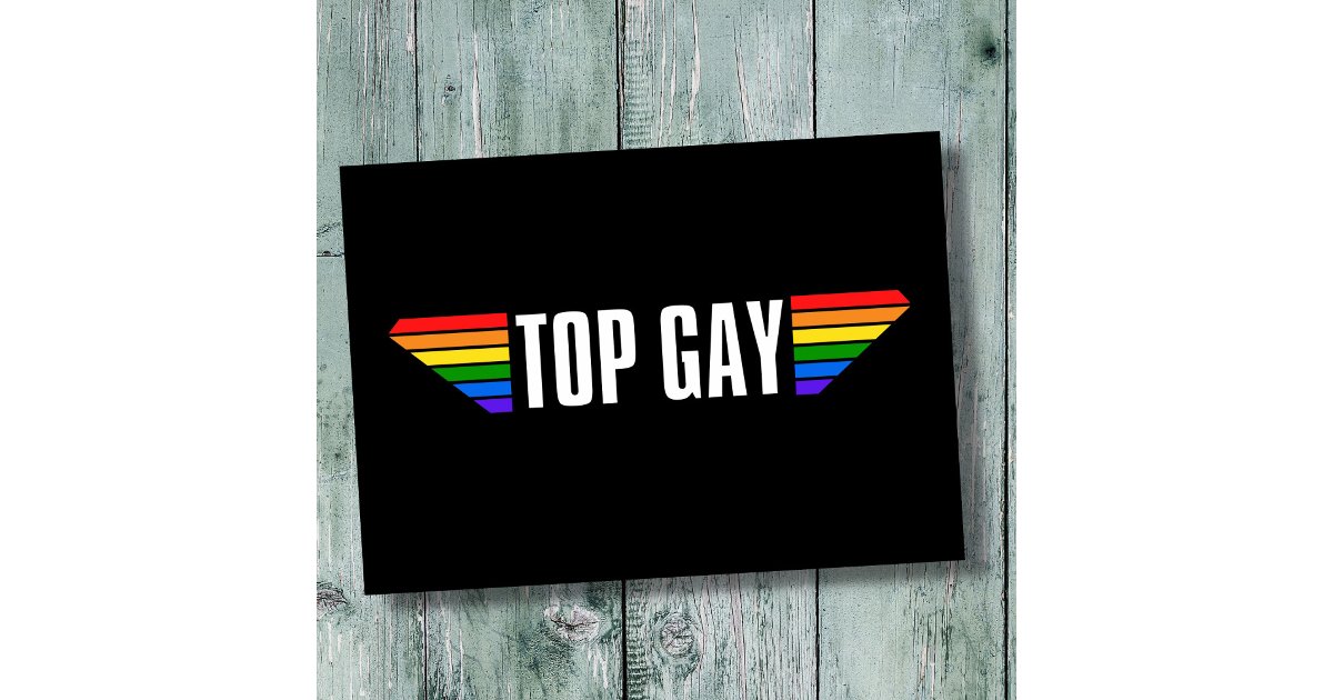 Gay Pride Top Gay Pride Rainbow Flag LGBT LGBTQ Card | Zazzle
