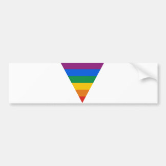 Gay Pride Triangle Bumper Sticker