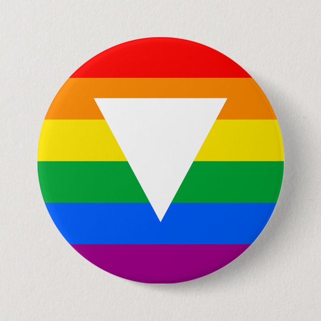 Gay Pride Triangle Design Button (Front)