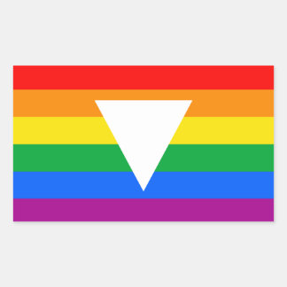Gay Pride Triangle Design Rectangular Sticker
