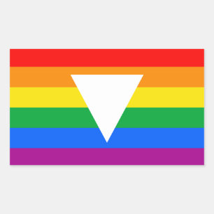 Gay Pride Triangle Design Rectangular Sticker
