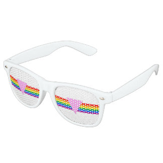 Gay Pride Triangle Design Retro Sunglasses