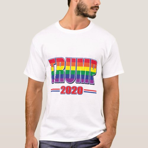 Gay Pride Trump 2020 T_Shirt