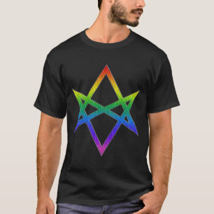 Gay Pride Unicursal Hexagram T-Shirt