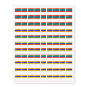 Gay Pride US Flag - Stars and Stripes Temporary Tattoos