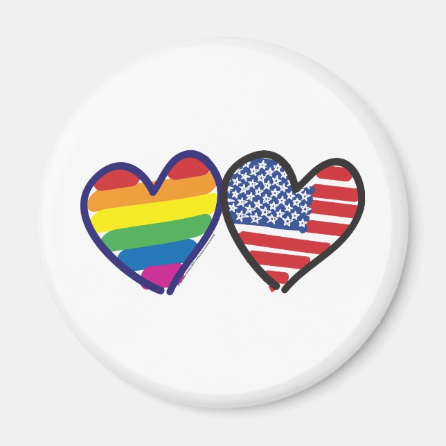 Gay Pride USA Magnet (Front)