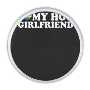 Gay Pride Vintage Rainbow LGBT Love Is Love Copy Silver Finish Lapel Pin