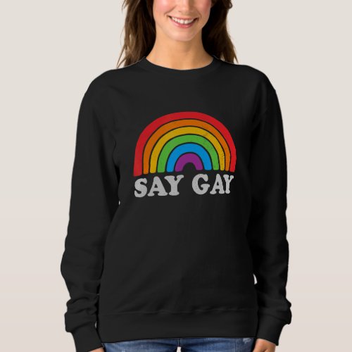 Gay Pride Vintage Rainbow Lgbt Month 12 Sweatshirt