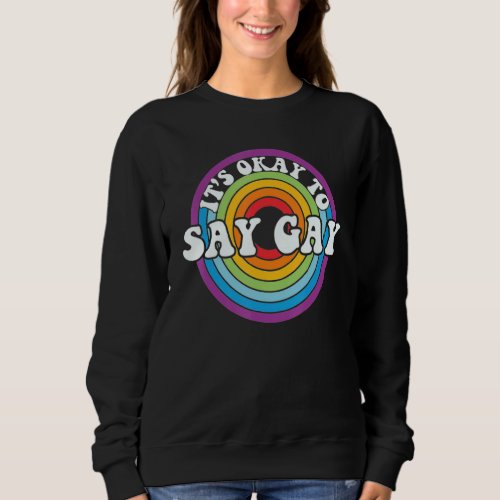 Gay Pride Vintage Rainbow Lgbt Month 16 Sweatshirt