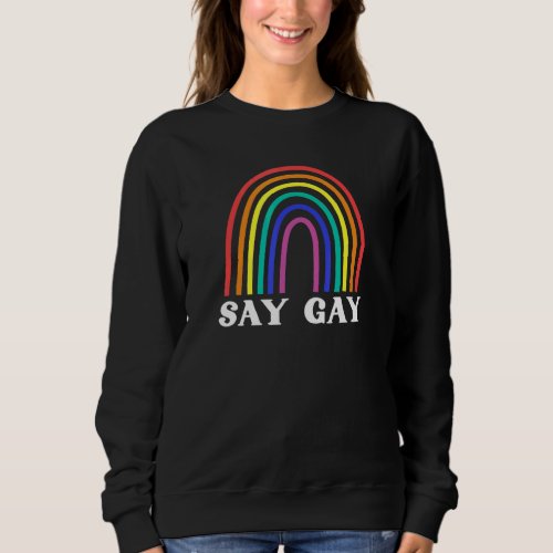 Gay Pride Vintage Rainbow Lgbt Month Proud Lgbtq G Sweatshirt