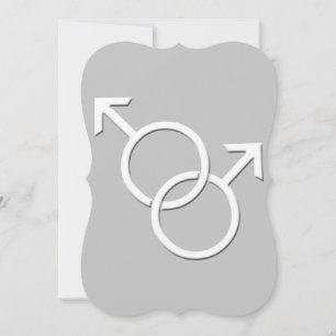 Gay Pride Wedding Invitations Same-Sex Love Cards