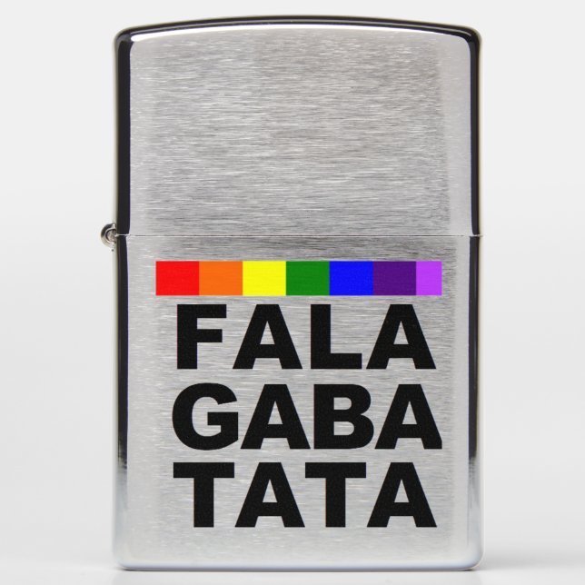 Gay Pride Zippo Lighter (Front)