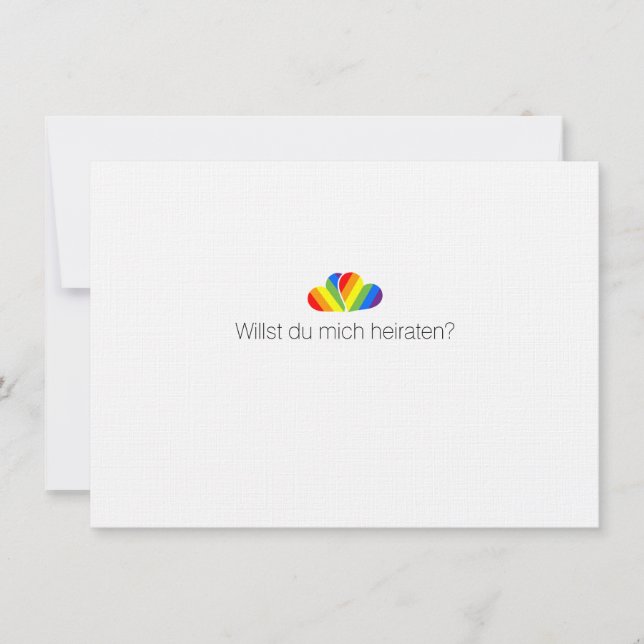 gay proposal invitation (Front)